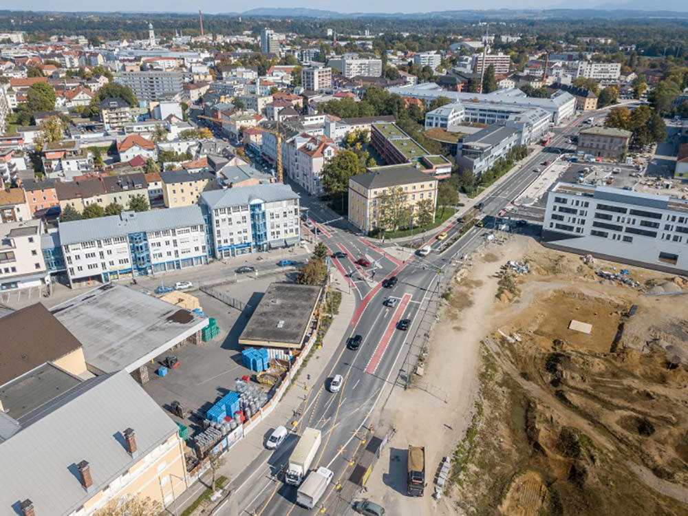 Infra Ingenieurbüro - Ausbau der Luitpoldstraße in Rosenheim mit Radfahrstreifen und Gehwegen in Teilbereichen - 3