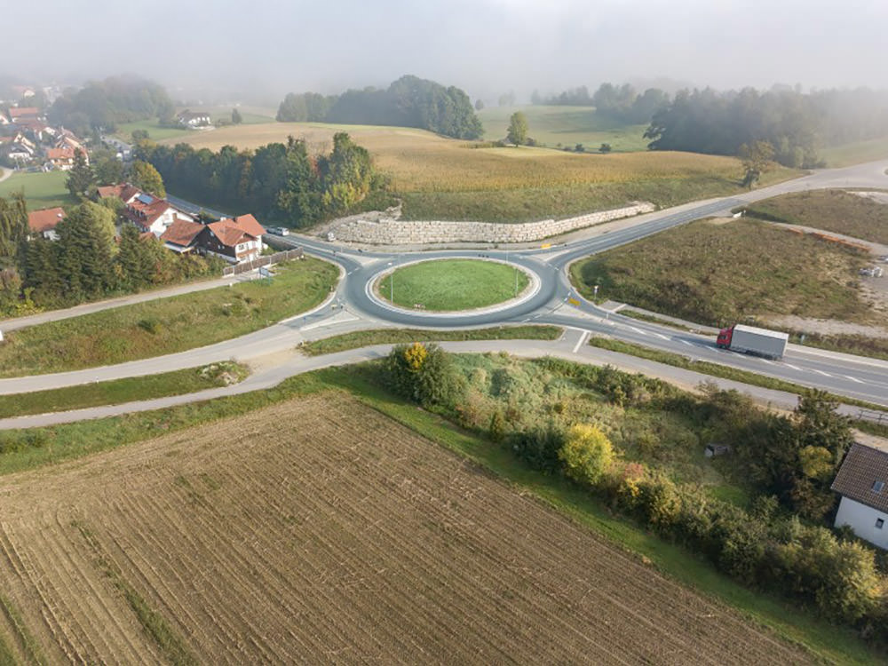 Infra Ingenieurbüro - Projekt Kreisverkehrsplatz Dorfen - Perspektivisch